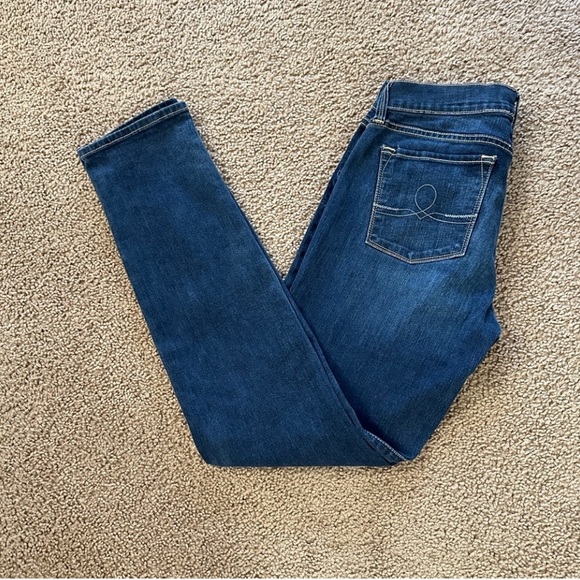 Lucky Brand Women's Sofia Skinny Mid Rise Dark Blue Jeans sz 8/29R - Picture 6 of 9